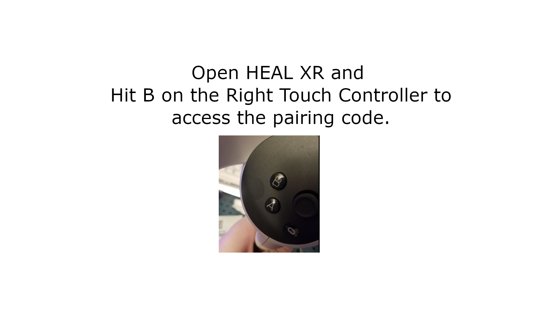 Pairing code location